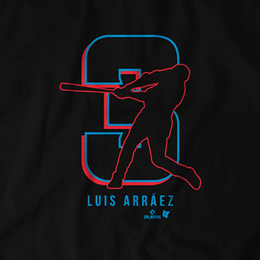Luis Arraez 3 Shirt, Miami Baseball - MLBPA Licensed - BreakingT