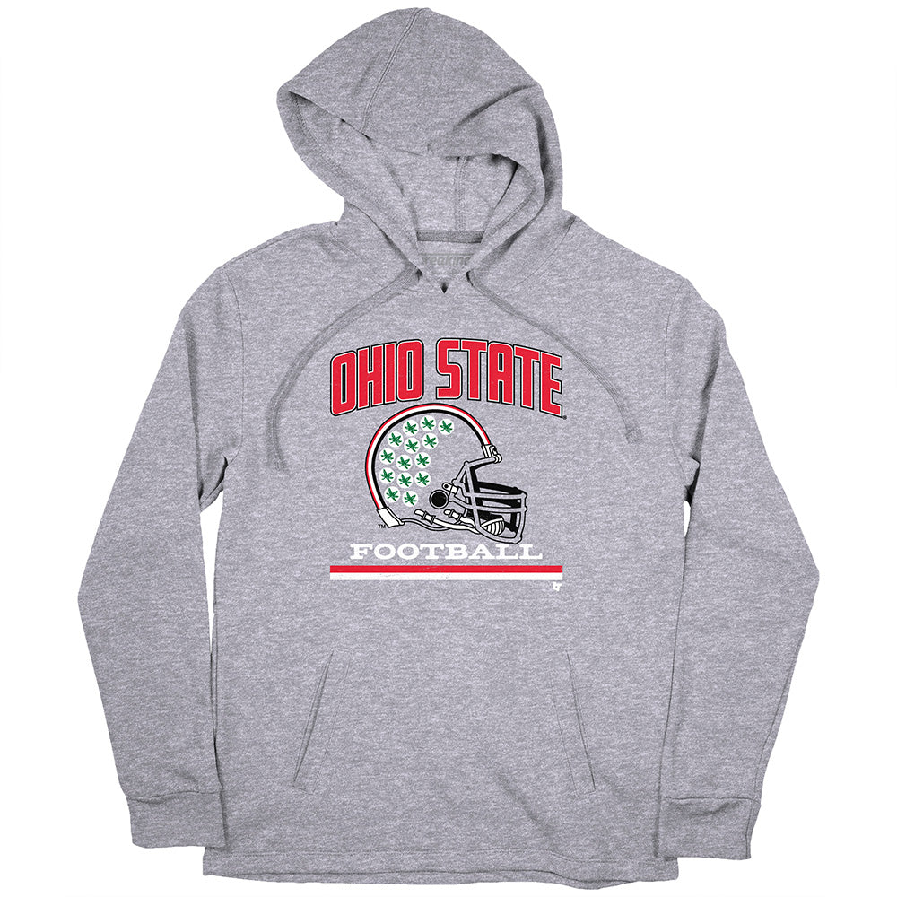 OSU Hoodie 3D Cleveland Browns Football Helmet Ohio State Buckeyes