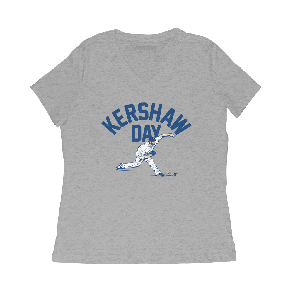  Clayton Kershaw 3/4 Sleeve T-Shirt (Baseball Tee, X