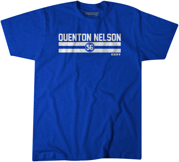 Quenton Nelson Name & Number Stripe