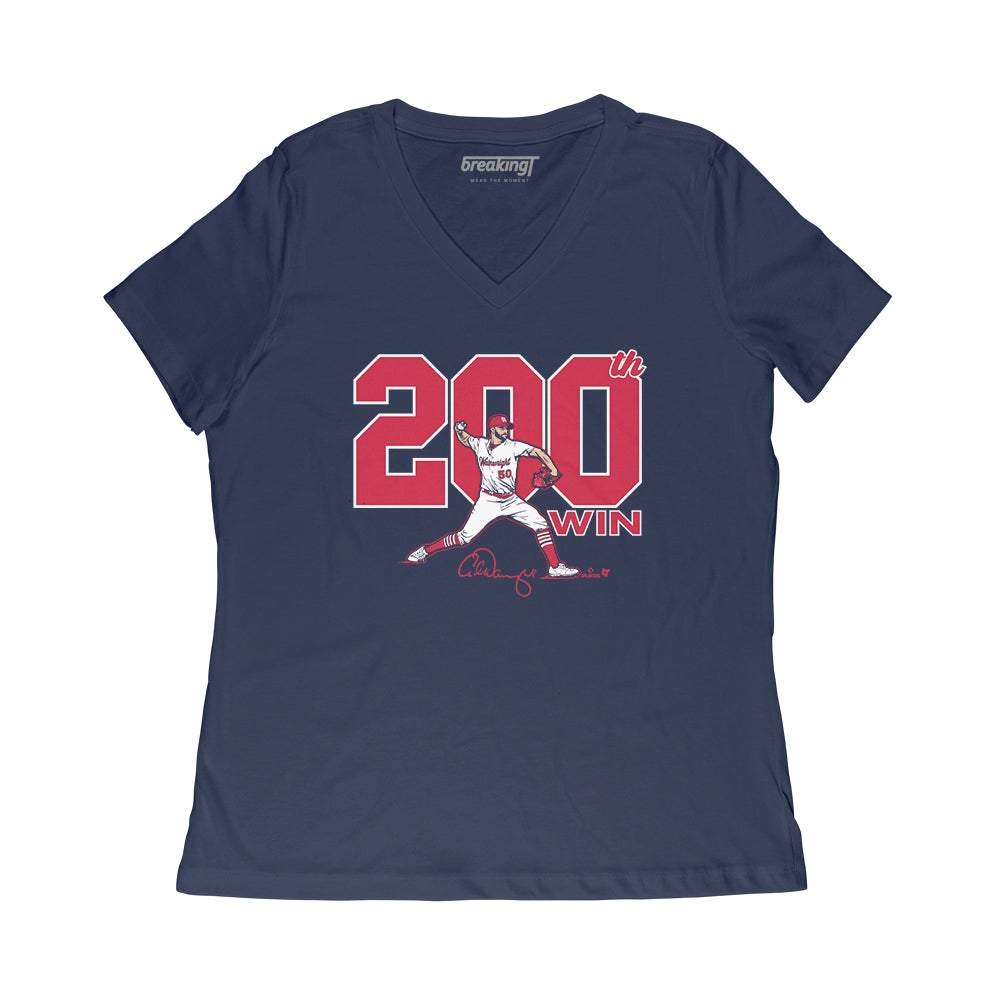 Adam Wainwright: 200, Adult T-Shirt / 2XL - MLB - Sports Fan Gear | breakingt