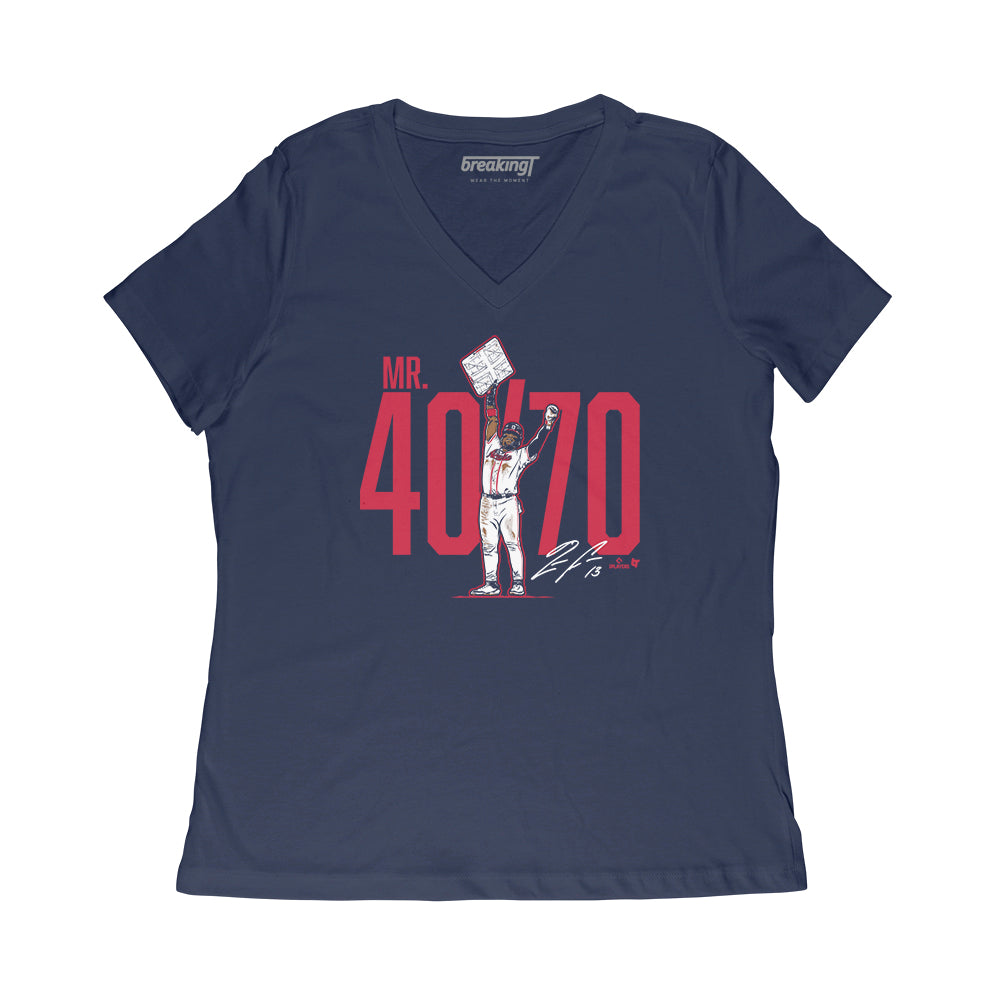 Ronald Acuña Jr: Mr. 40/70, Adult T-Shirt / Large - MLB - Sports Fan Gear | breakingt