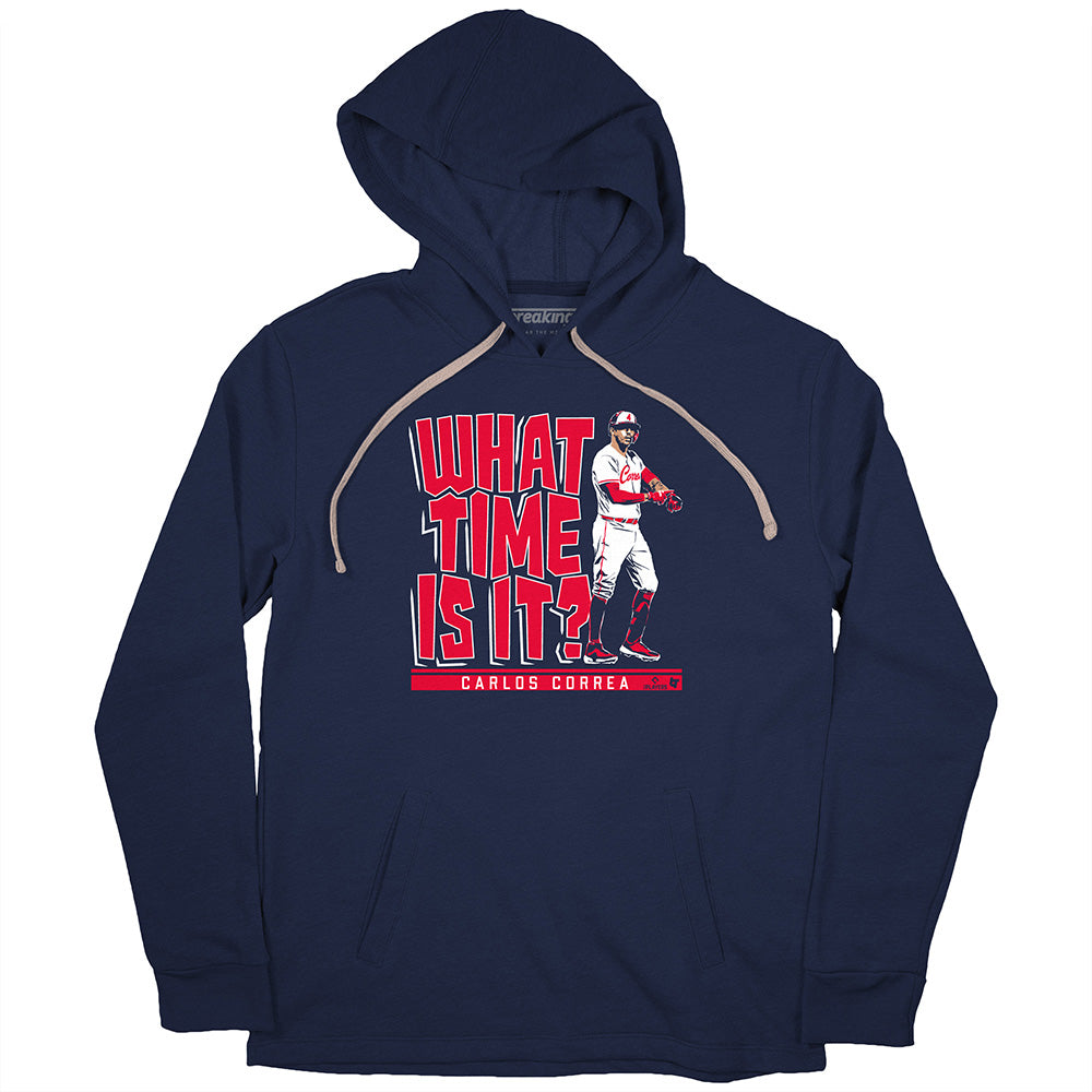 Carlos Correa: What Time Is It Shirt, Minnesota - MLBPA - BreakingT