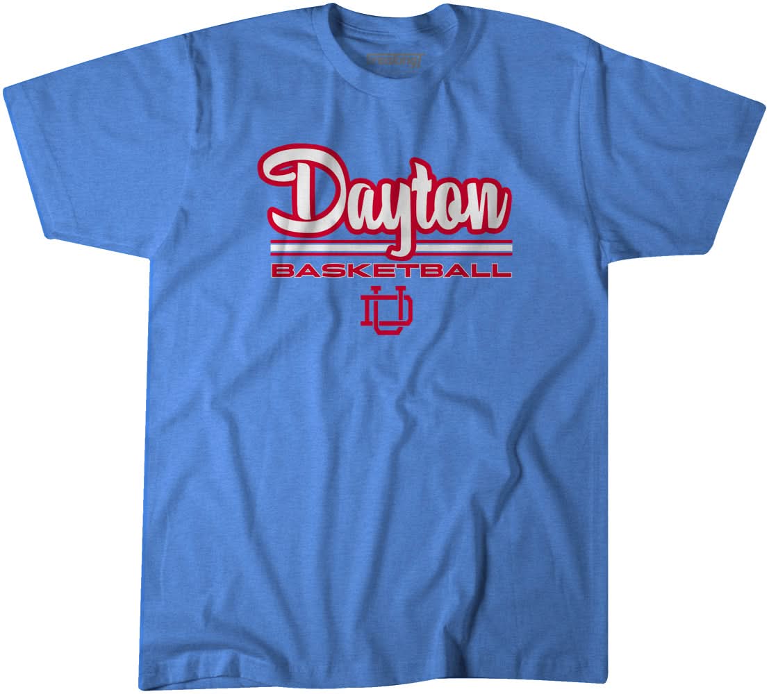 Dayton Basketball Chapel Blue Shirt Dayton Licensed BreakingT