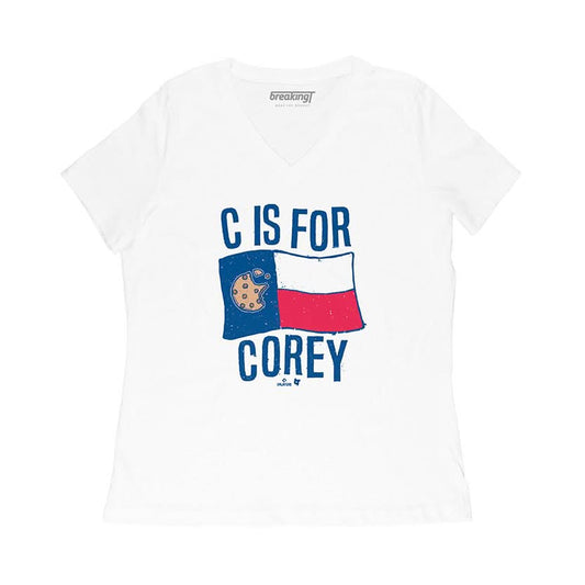 Corey Seager: C is for Corey Shirt, Texas - MLBPA Licensed - BreakingT