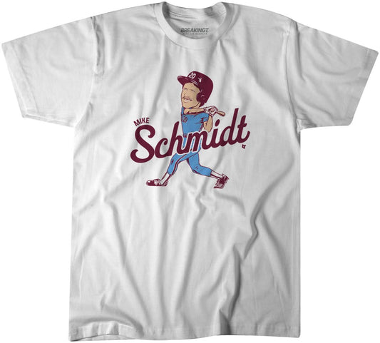 Mike Schmidt Caricature Shirt, Philly - MLBPAA Licensed - BreakingT