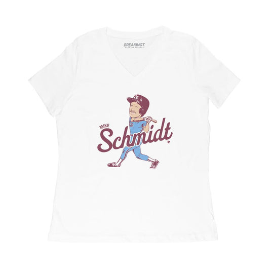 Mike Schmidt Caricature Shirt, Philly - MLBPAA Licensed - BreakingT