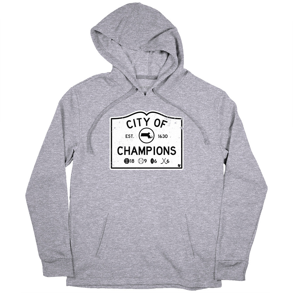 Boston City of Champions Hoodie Extra Large NBA Sports Fan Gear BreakingT