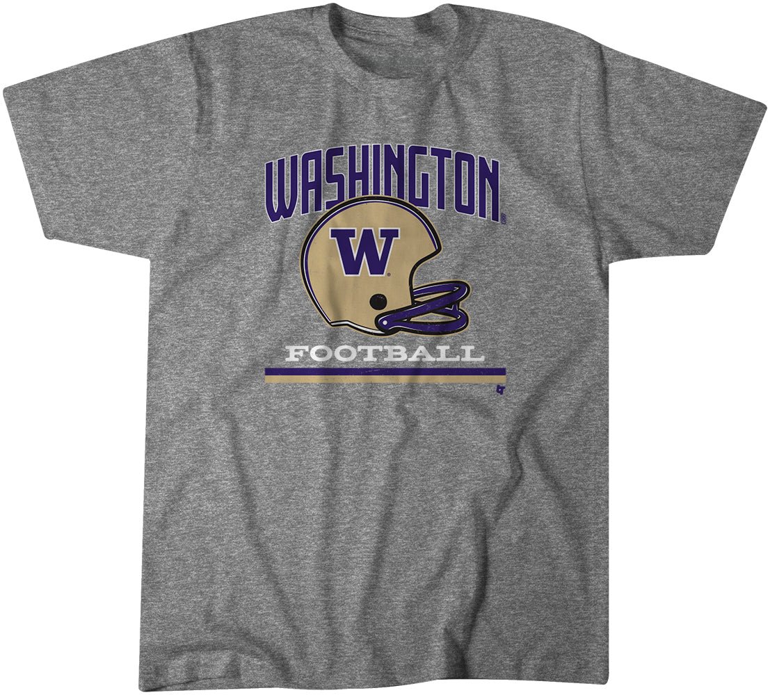 Washington Football: Vintage Helmet, Youth T-Shirt / Small - Washington Huskies-College Football - Sports Fan Gear