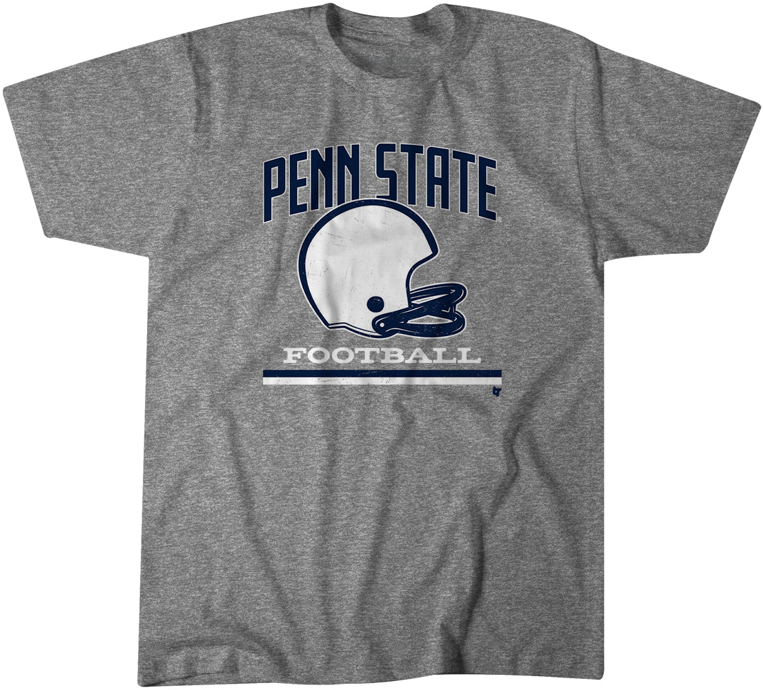 Penn State Football: Vintage Helmet, Adult T-Shirt / Medium - Penn State Nittany Lions-College Football - Sports Fan Gear | BreakingT Penn State Football: Vintage Helmet, Adult T-Shirt / Medium - Penn State Nittany Lions-College Football - Sports Fan Gear | BreakingT