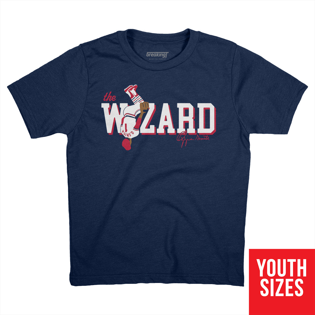 Ozzie Smith: The Wizard, Youth T-Shirt / Large - MLB - Sports Fan Gear | breakingt