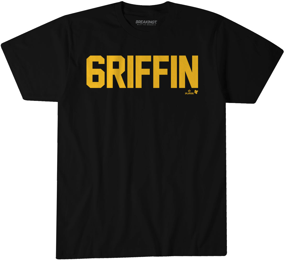 Konnor Griffin: 6RIFFIN Shirt, Pittsburgh Baseball - MLBPA x BreakingT Konnor Griffin: 6RIFFIN Shirt, Pittsburgh Baseball - MLBPA x BreakingT