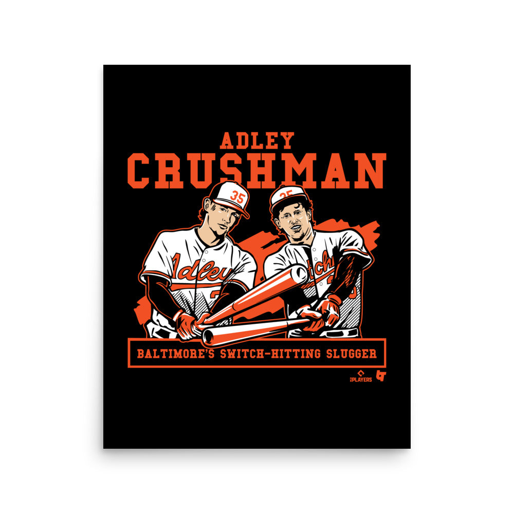 Adley Rutschman 35 Baltimore Orioles baseball Crushman Baltimore's