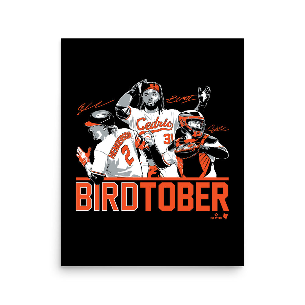 Official Birdtober adley rutschman gunnar henderson cedric mullins