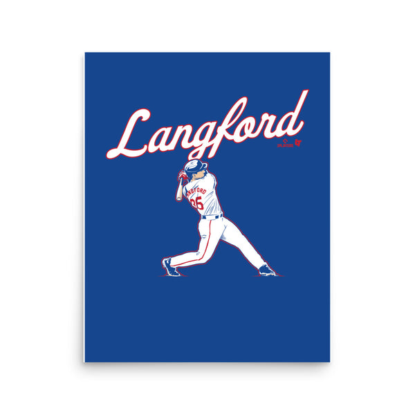 Wyatt Langford: Slugger Swing Art Print