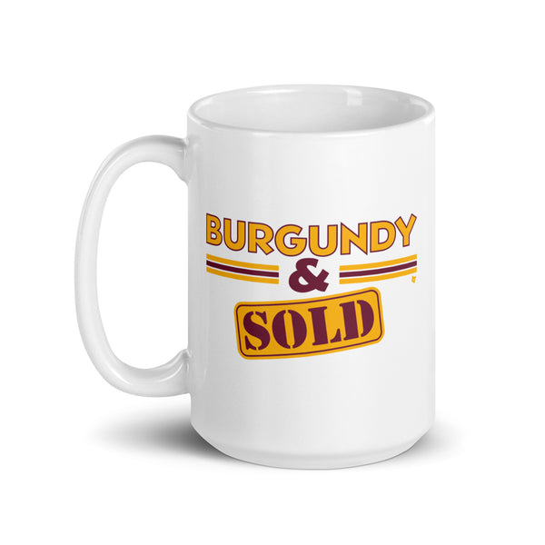 Burgundy & Sold Mug