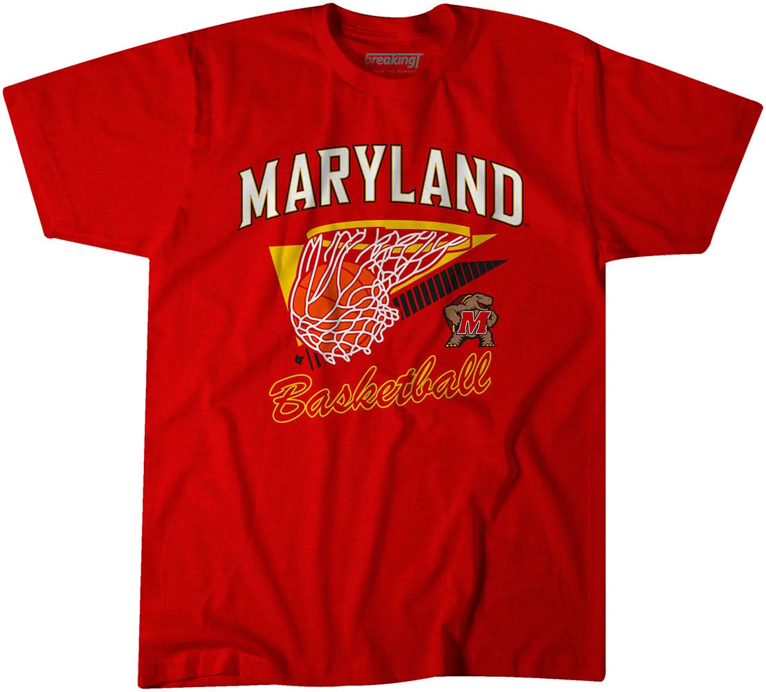 Maryland Basketball Shirt + Hoodie Officially Licensed BreakingT