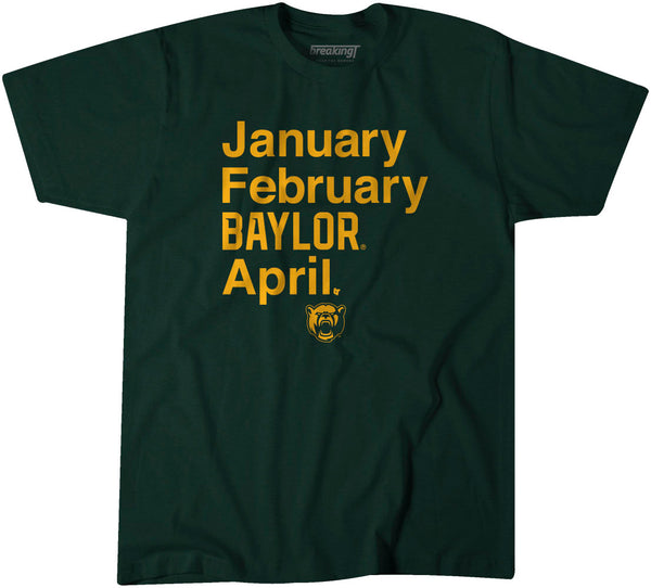 Baylor Basketball: January February Baylor April