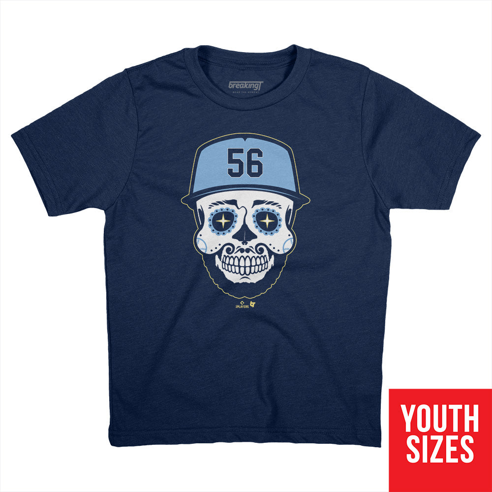 Randy Arozarena: Sugar Skull, Adult T-Shirt / Extra Large - MLB - Sports Fan Gear | breakingt