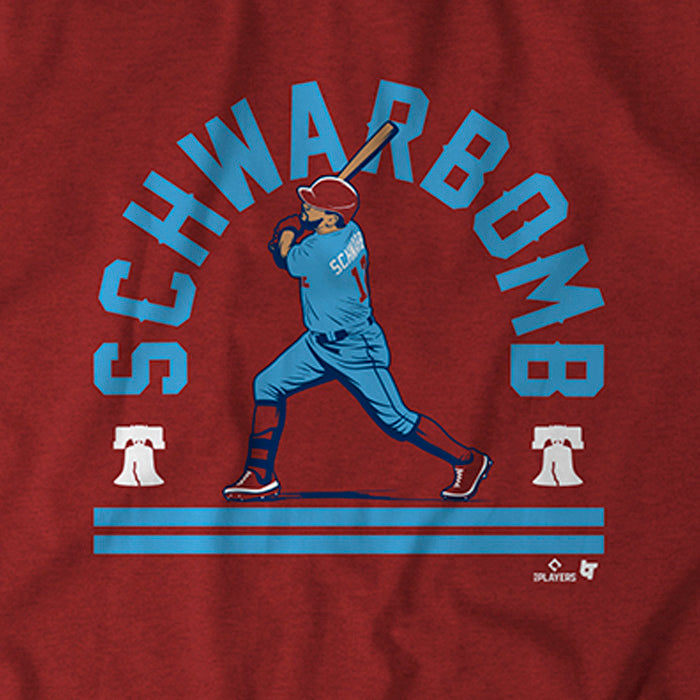 Kyle Schwarber: Schwarbomb Shirt + Hoodie, Philly - MLBPA - BreakingT