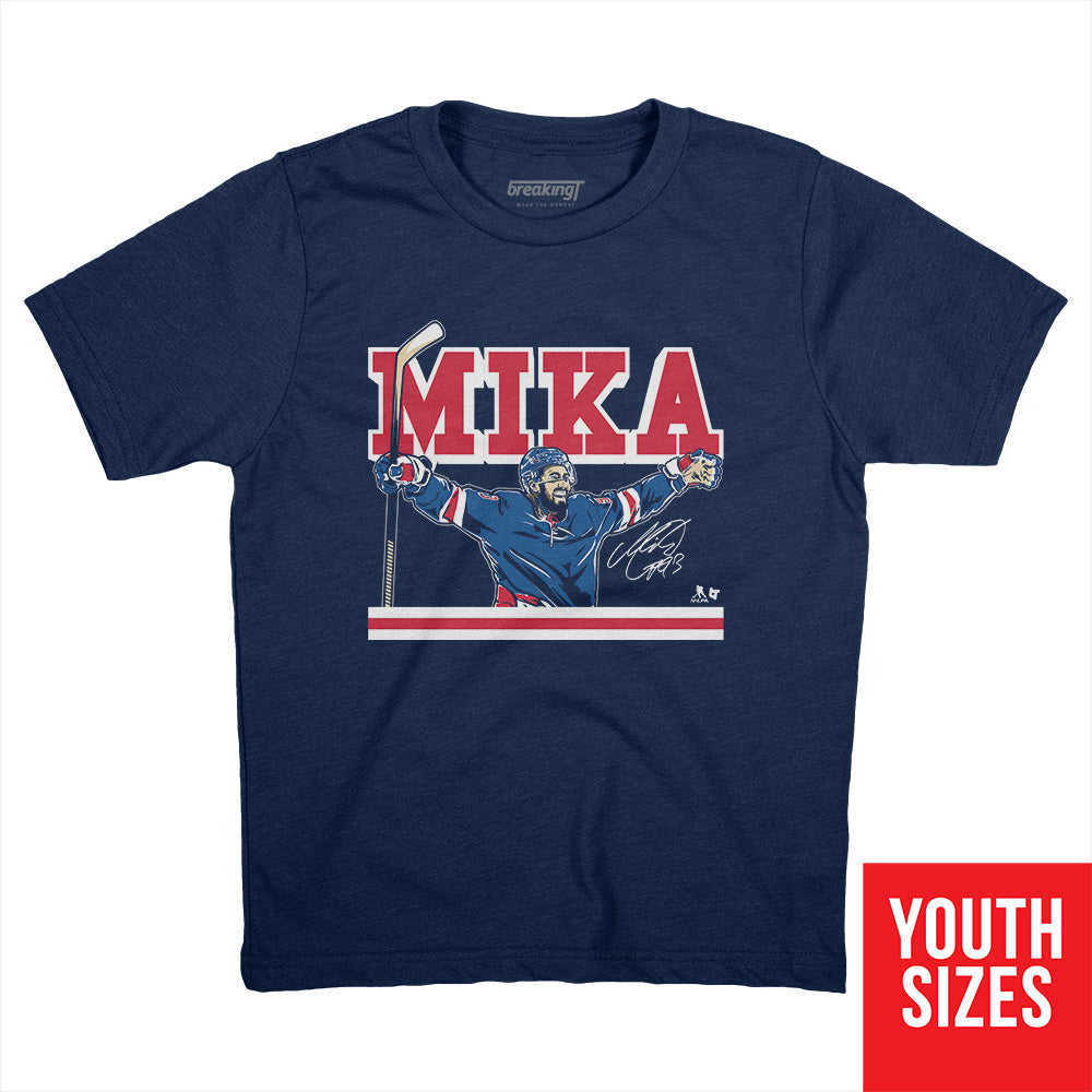 Mika Zibanejad: MIKA Shirt + Hoodie, NYC - NHLPA Licensed - BreakingT