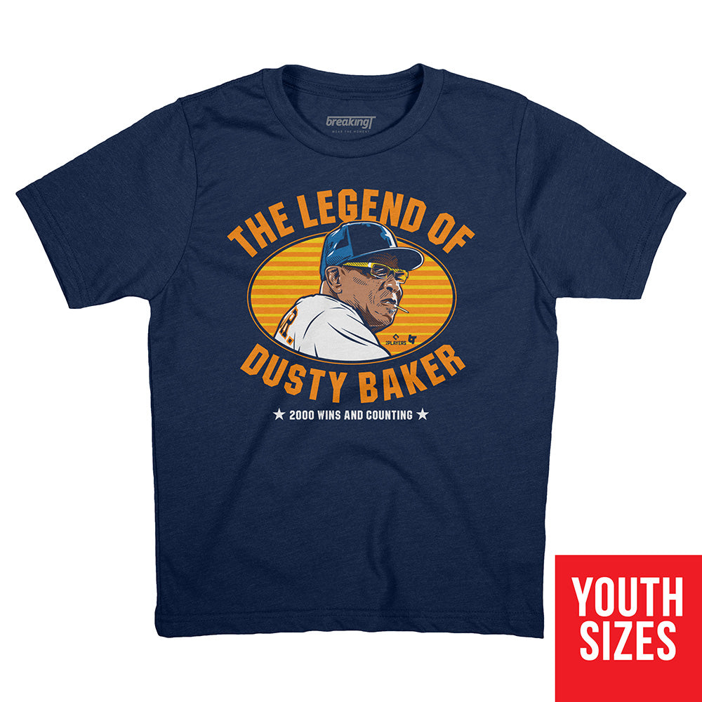 The Legend of Dusty Baker, Youth T-Shirt / Large - MLB - Sports Fan Gear | breakingt