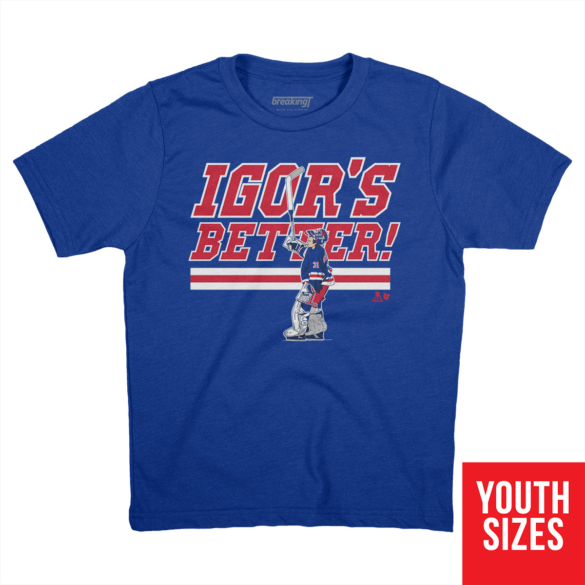 Igor Shesterkin New York Rangers Hockey Player Unisex T-Shirt Gift Fan  S-3XL