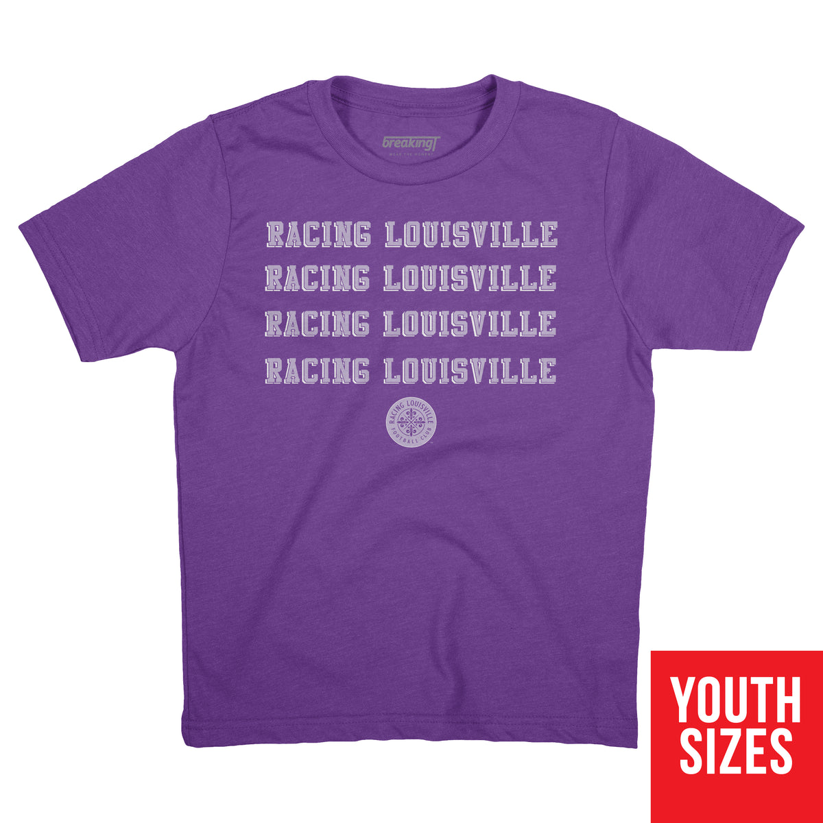 Racing Louisville FC: Team Repeat, Adult T-Shirt / Small - Nwsl - Sports Fan Gear | breakingt