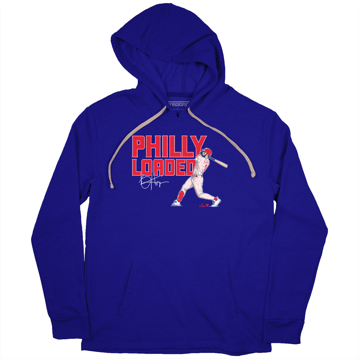 BreakingT Men's Philadelphia Phillies Bryce Harper Light Blue