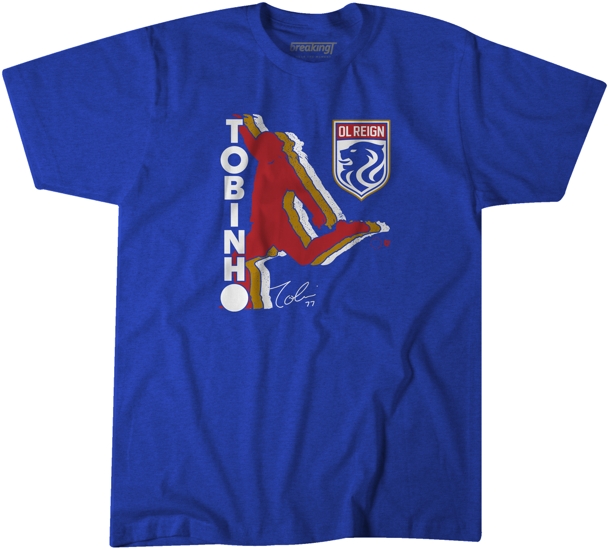 Tobin Heath: Tobinho: OL Reign - T-Shirt+ Hoodie - NWSL Licensed - BreakingT