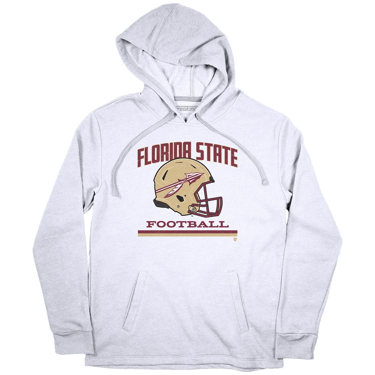 flordia state attire football team helmet Florida State: Vintage Football Helmet, Hoodie / Medium - Florida State Seminoles-College Football - Sports Fan Gear