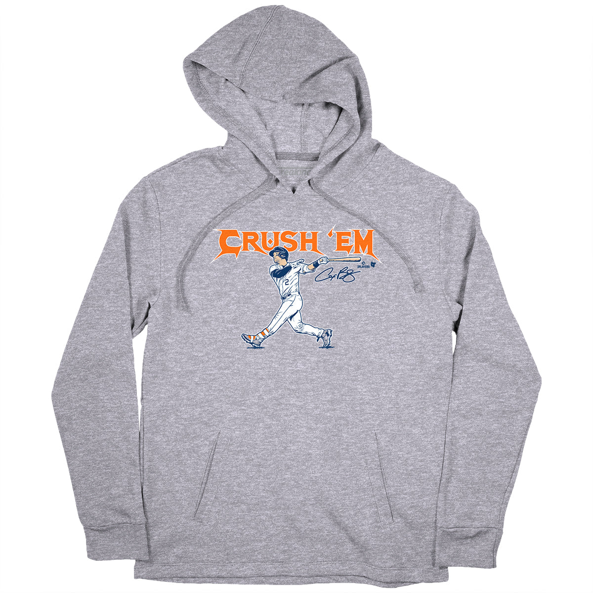 Alex Bregman: Crush 'Em Shirt, Houston - MLBPA Licensed - BreakingT