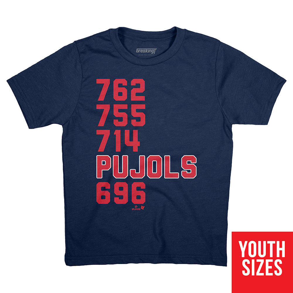 Albert Pujols: 4th All-Time, Youth T-Shirt / Medium - MLB - Sports Fan Gear | breakingt