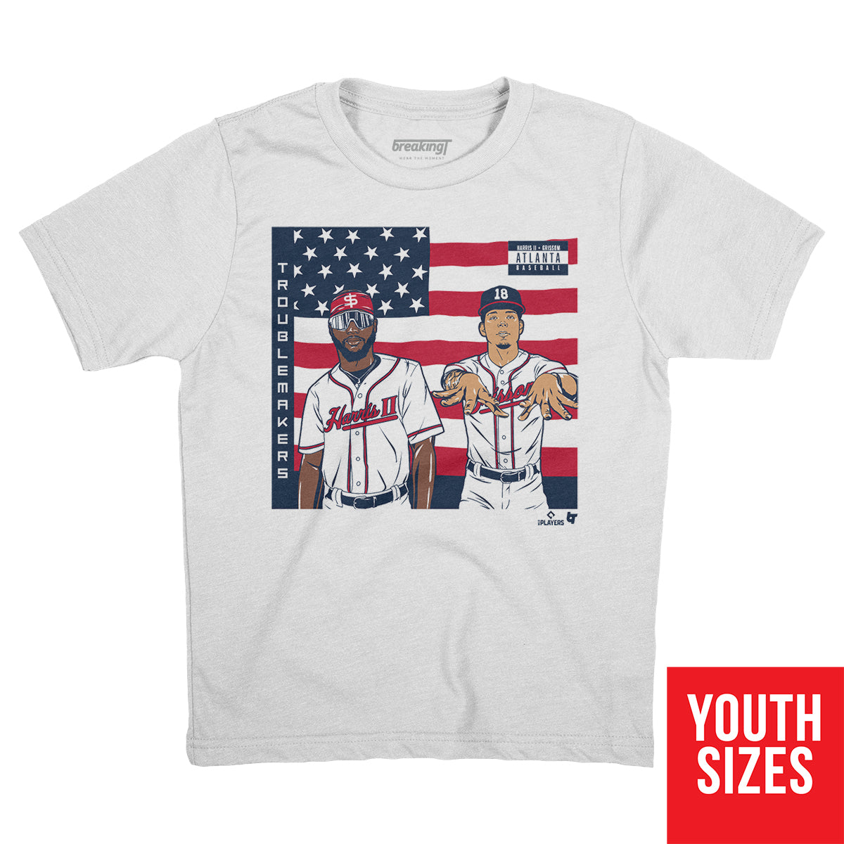 Michael Harris II & Vaughn Grissom: Troublemakers, Youth T-Shirt / Medium - MLB - Sports Fan Gear | breakingt