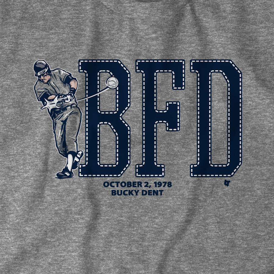 Bucky Dent Shirt, BFD, New York Baseball - MLBPAA Licensed - BreakingT