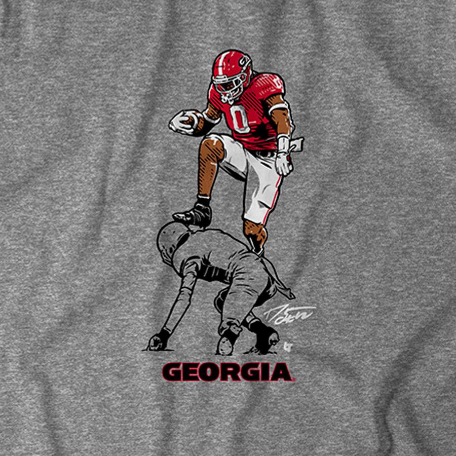 Women Georgia Bulldogs #0 Darnell Washington Red Game College Football  Jersey 799699-668 - Darnell Washington Jersey 