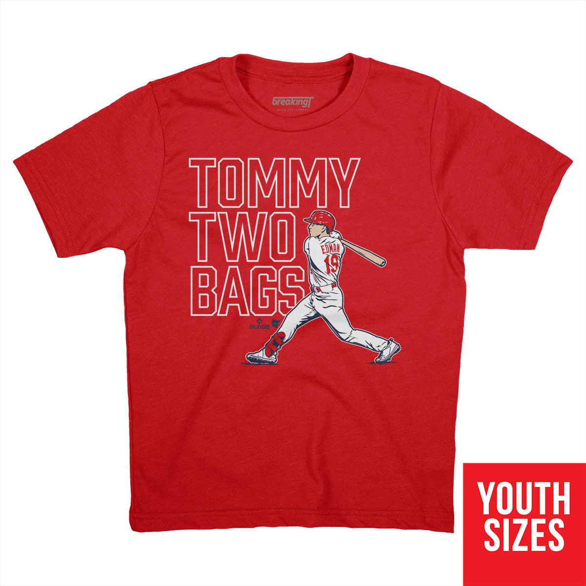 Tommy Edman: Tommy Two Bags, Youth T-Shirt / Large - MLB - Sports Fan Gear | breakingt