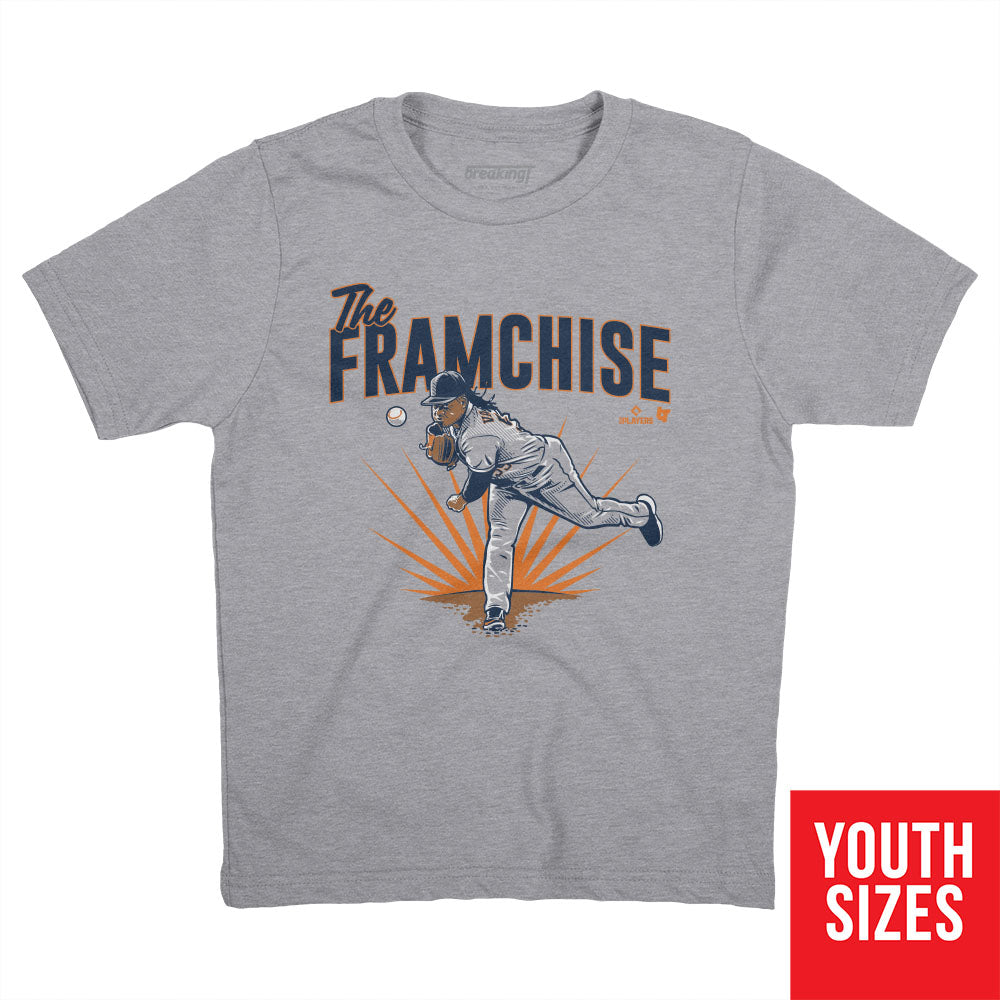 Framber VALDEZ: The Framchise, Youth T-Shirt / Medium - MLB - Sports Fan Gear | breakingt