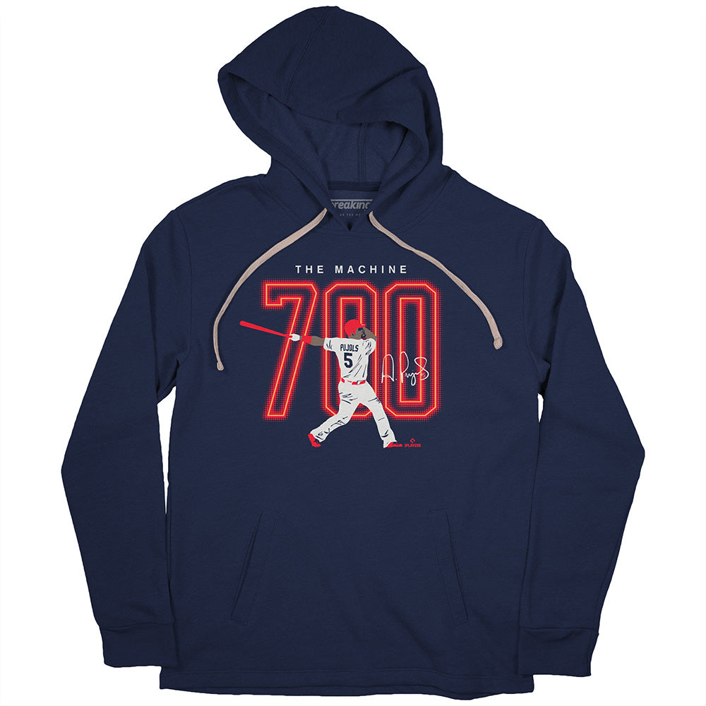 Albert Pujols: 700, Adult T-Shirt / Navy / Large - MLB - Navy - Sports Fan Gear | breakingt