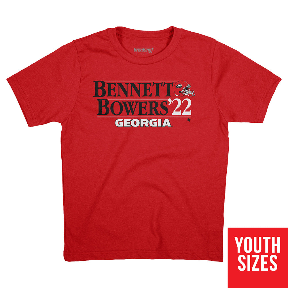 Georgia Football: Brock Bowers Feel The Bowers, Youth T-Shirt / Medium - College Football - Sports Fan Gear | BreakingT