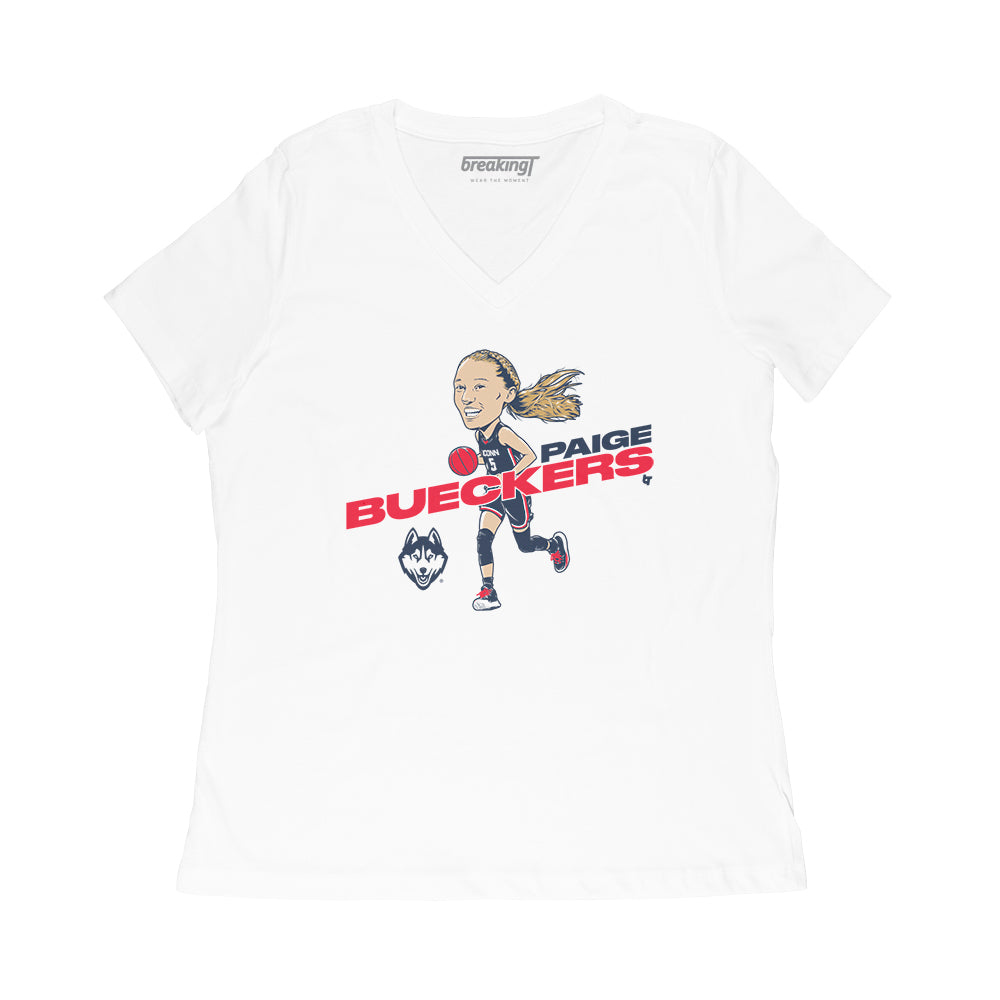 UConn: Paige Bueckers Caricature - NIL + UConn Licensed -BreakingT