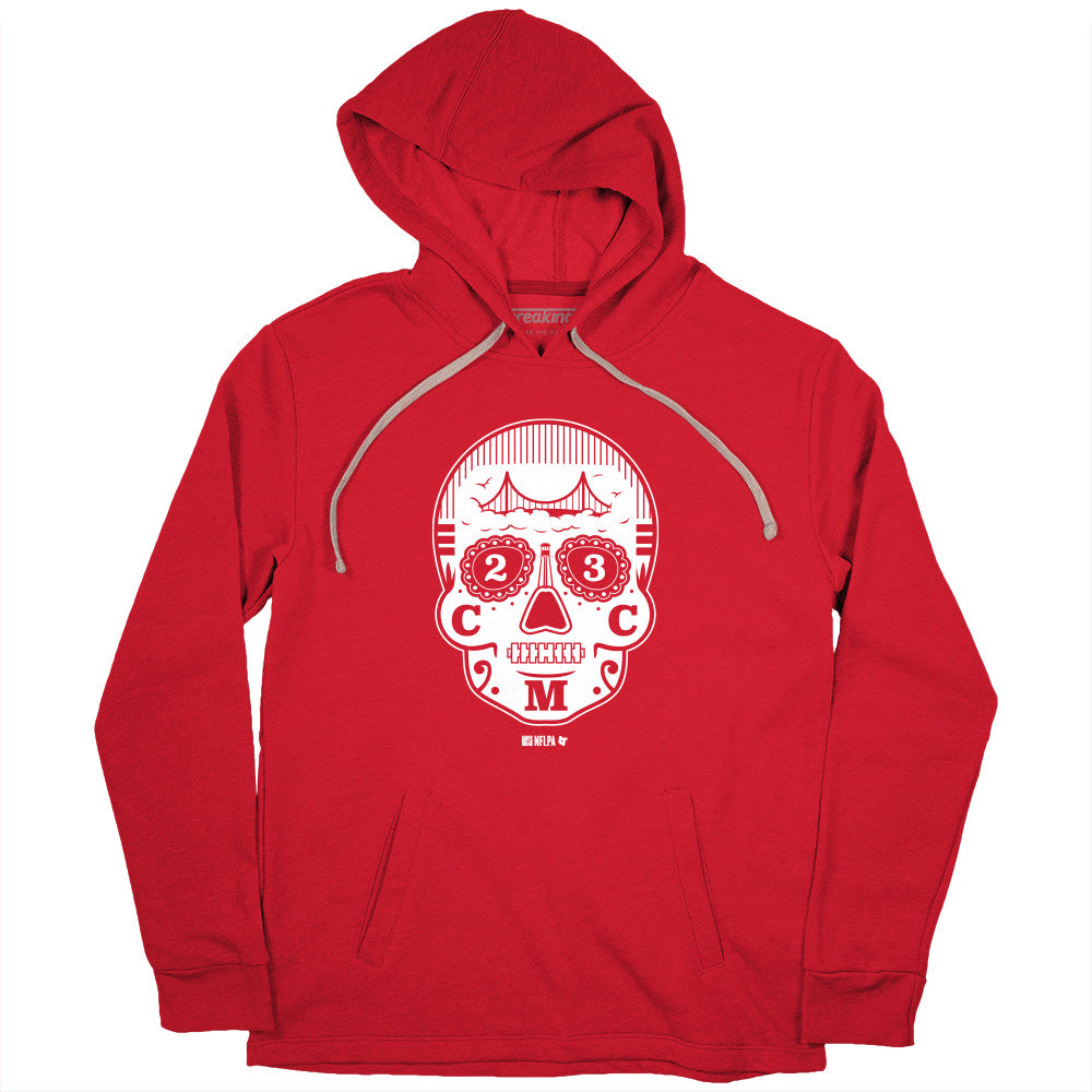 Christian McCaffrey Sugar Skull San Francisco 49Ers T-shirt - Kaiteez