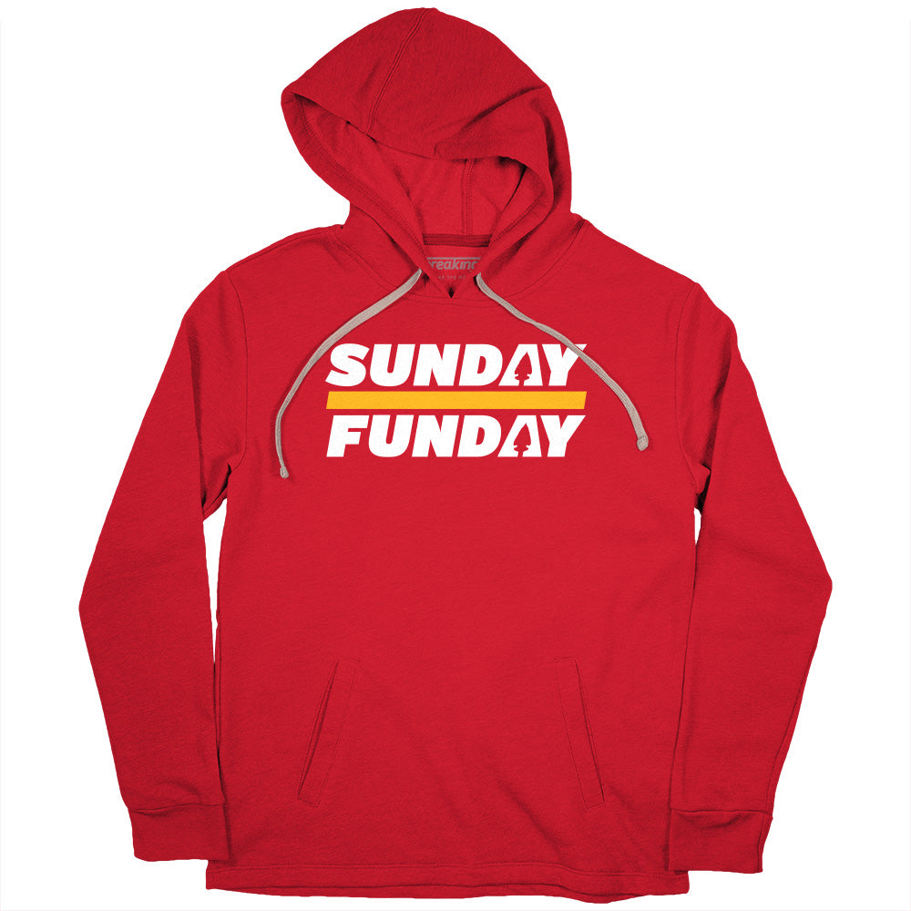 Sunday Funday Kansas City, Adult T-Shirt / Medium - Pro Football - Sports Fan Gear | BreakingT