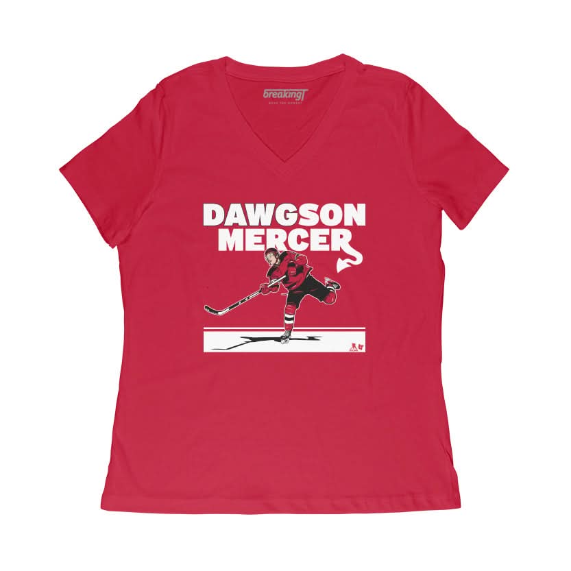 Dawson "Dawgson" Mercer Shirt, New Jersey NHLPA Licensed BreakingT