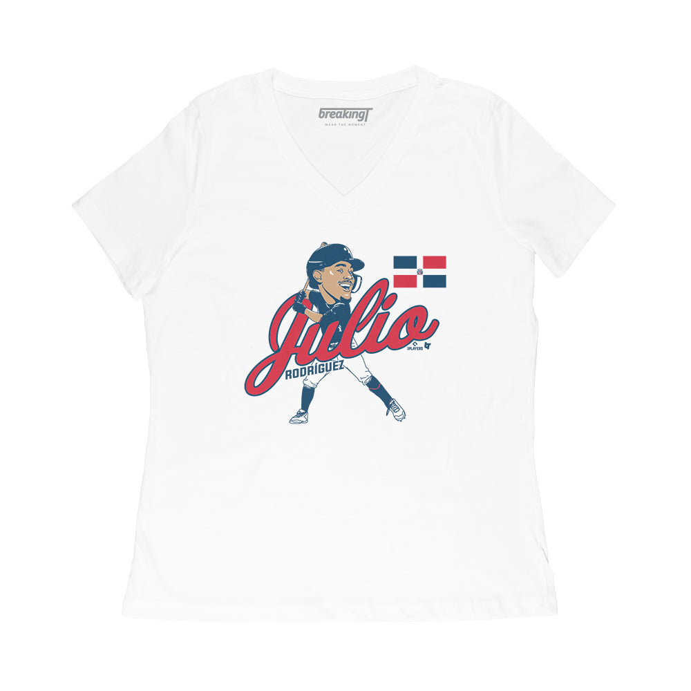 Julio Rodriguez: Caricature, Adult T-Shirt / Small - MLB - Sports Fan Gear | breakingt