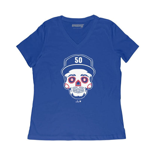 Mookie Betts Sugar Skull Shirt, Los Angeles -MLBPA Licensed- BreakingT
