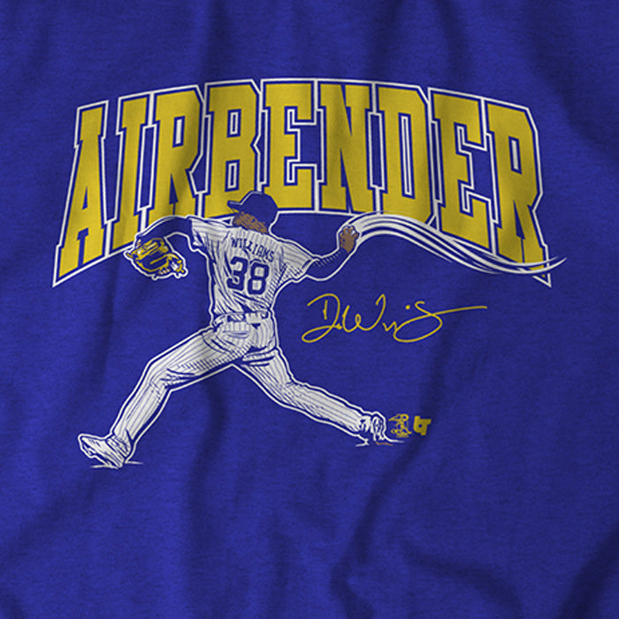 Devin Williams Airbender Shirt, Milwaukee - MLBPA Licensed - BreakingT