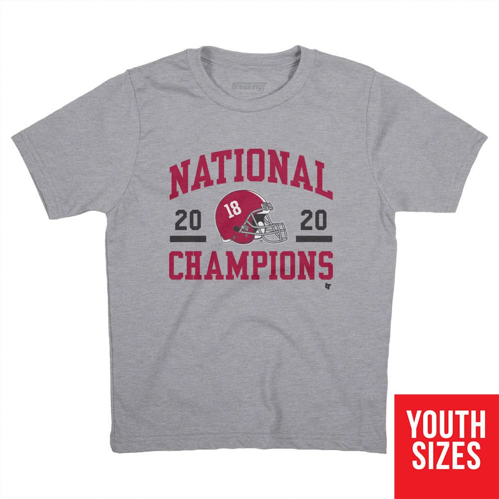 alabama football helmet for kids Alabama Football: Alabama Champs Helmet, Youth T-Shirt / Small - Alabama Crimson Tide-College Football - Sports Fan Gear
