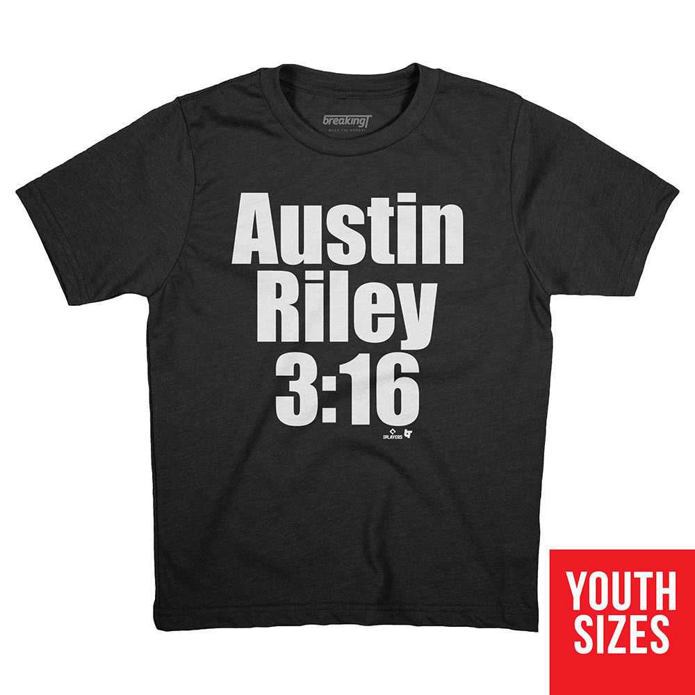 Austin Riley 3:16, Youth T-Shirt / Medium - MLB - Sports Fan Gear | breakingt