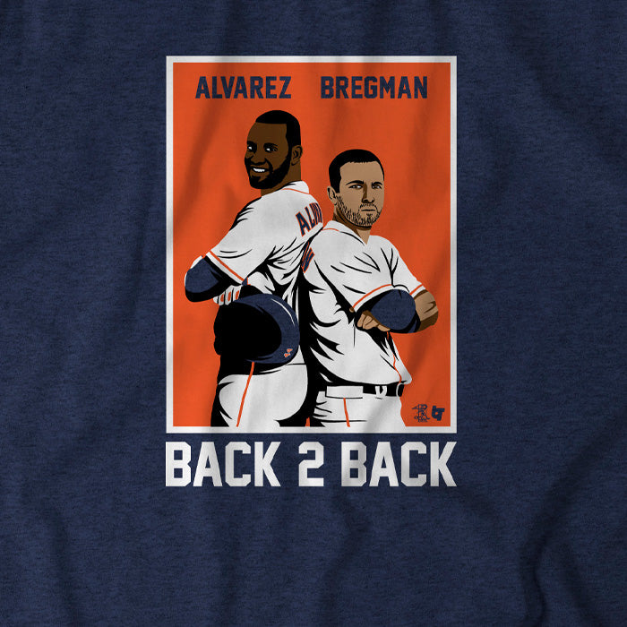 Alex Bregman Houston Astros Men's Backer T-Shirt - Ash